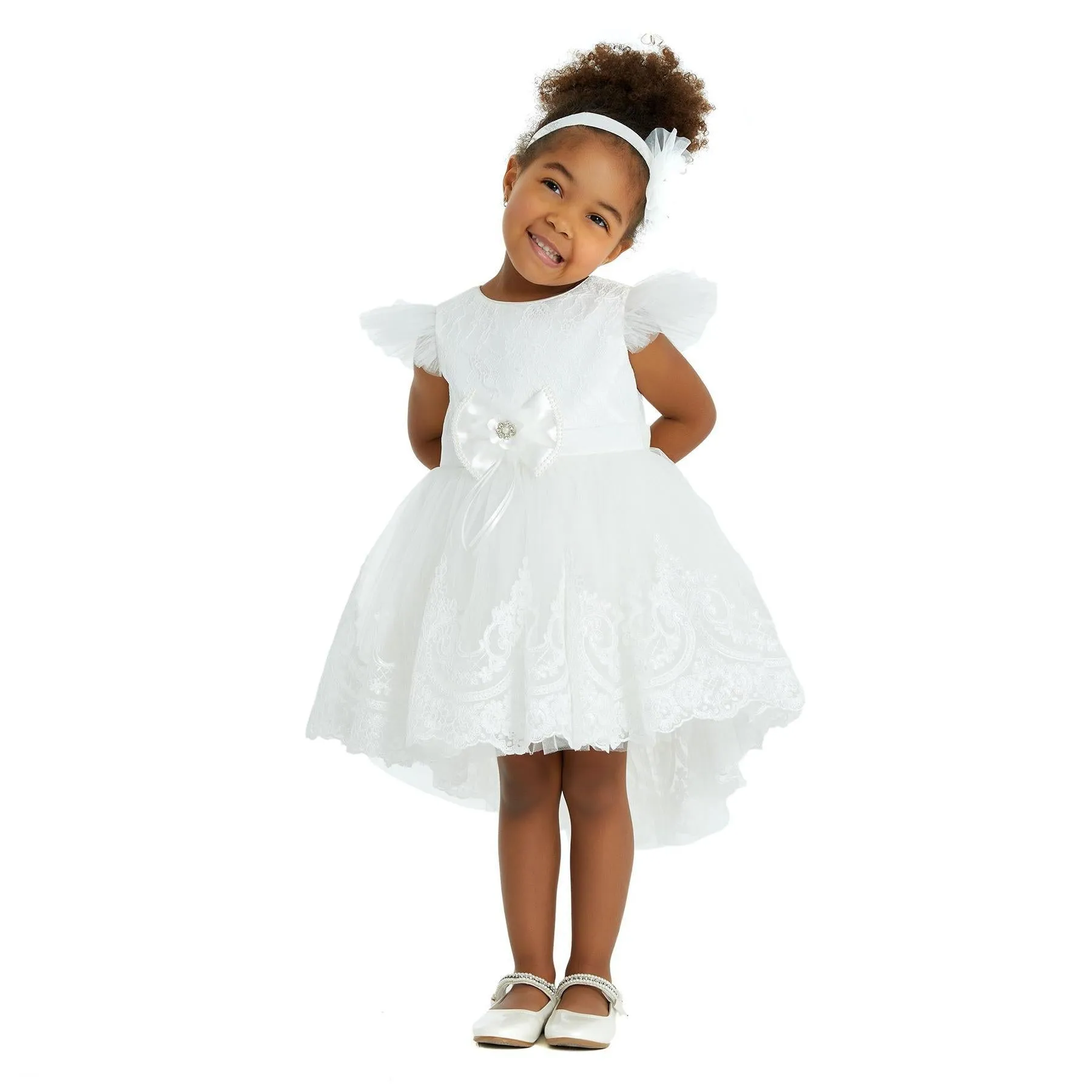 Bow Baby Girls Formal Dress