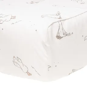 Crib fitted sheet - Goose