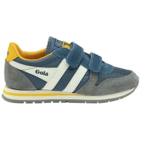 GOLA DAYTONA STRAP Gris Bleu basket sneakers