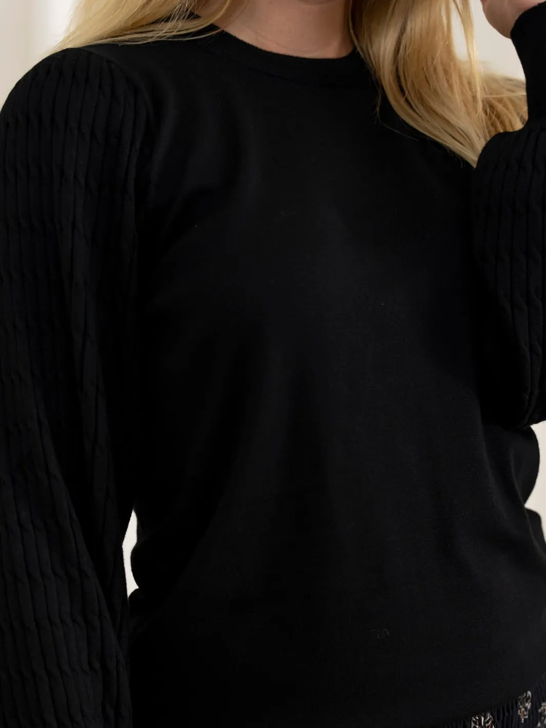 Kaffe KANanna pullover black deep