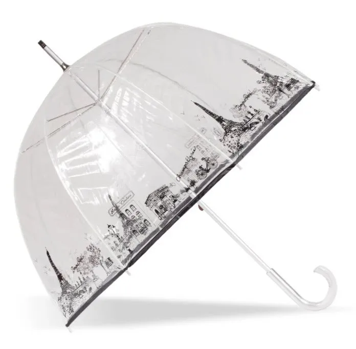 Parapluie Cloche Transparent Isotoner Mon Paris